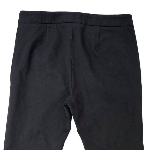 Tory Burch Trouser Pants Womens 6 Navy Flat Front Slim Straight Stretch Side Zip - Picture 6 of 14